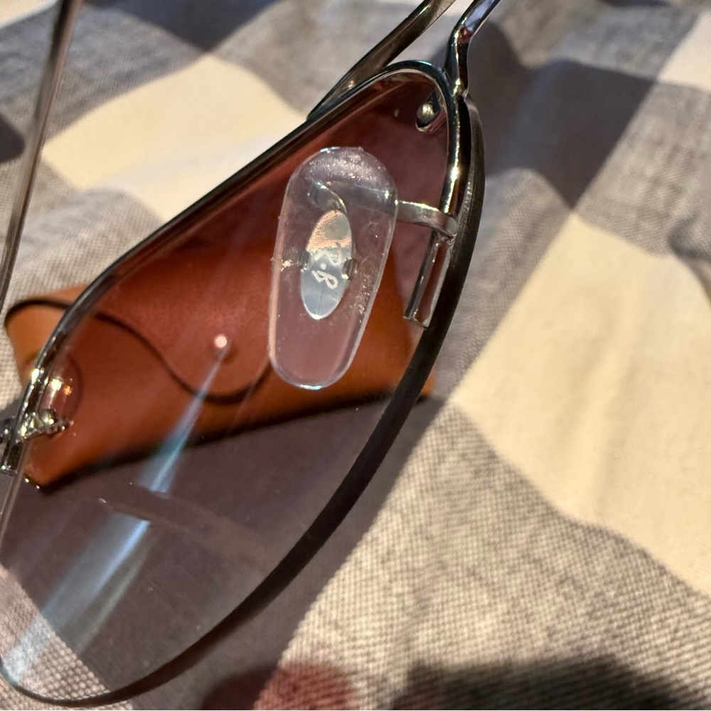 Ray-Ban Brown Aviator Sunglasses - Picture 4 of 10